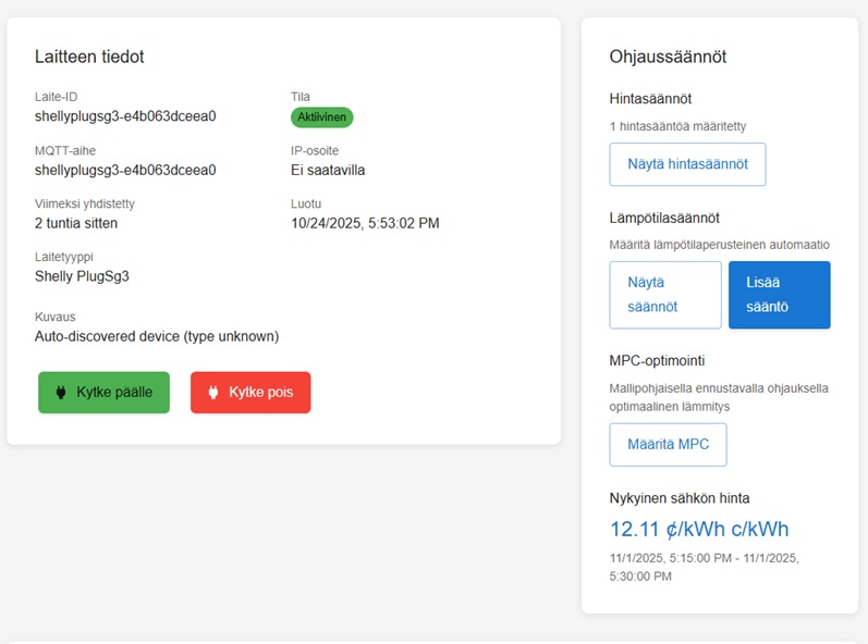 Hintaperusteinen automaatio